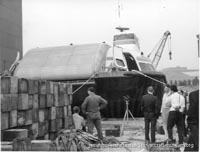Vosper-Thornycroft VT1 under construction